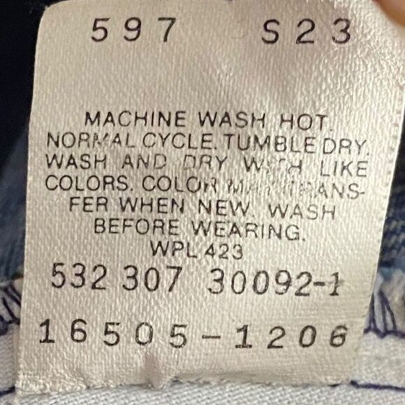 Vtg Levis 505 Jeans Womens 8 (25x29) High Waist Denim Red Tab Medium Wash USA - Picture 16 of 16